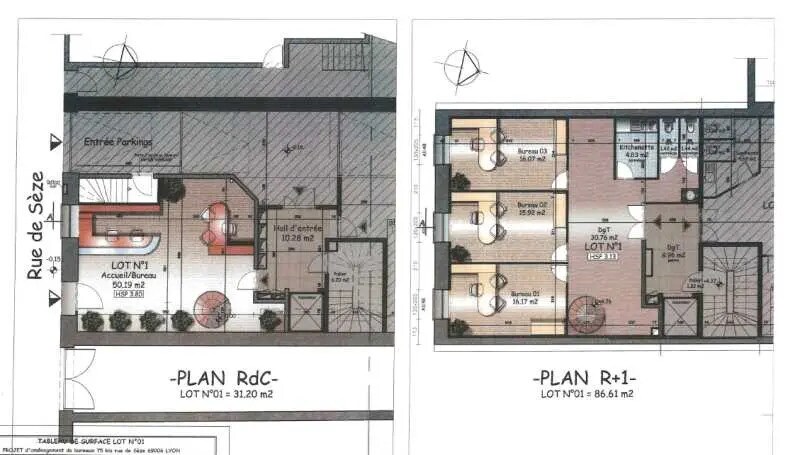 75 Bis Rue De Sèze, Lyon for lease - Floor Plan - Image 3 of 4
