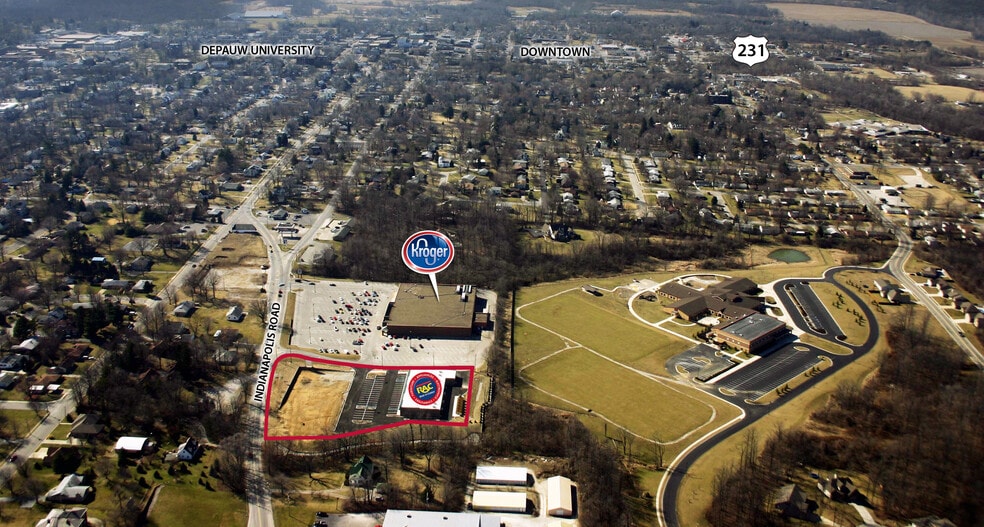 833 Indianapolis Rd, Greencastle, IN for lease - Aerial - Image 2 of 6