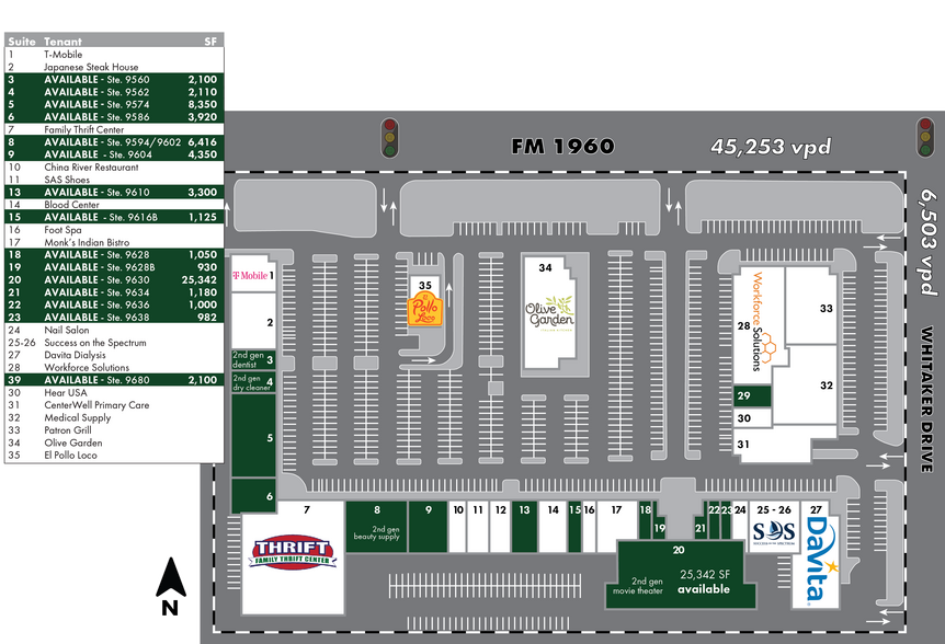 9550-9701 FM 1960 Humble Bypass Rd W, Humble, TX for lease - Site Plan - Image 2 of 13