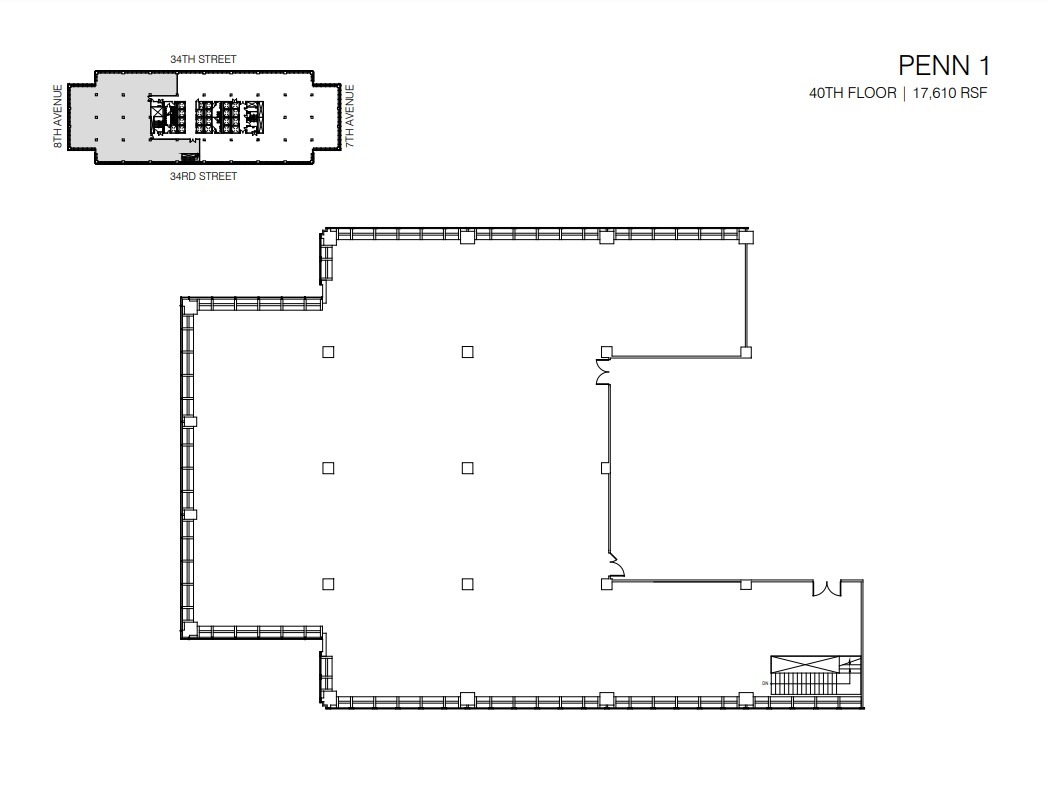 PENN 1, New York, NY for lease Floor Plan- Image 1 of 2