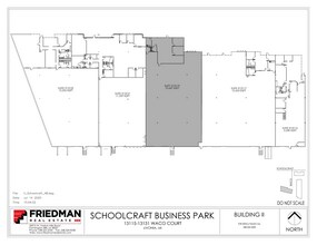 13115-13131 Waco Dr, Livonia, MI for lease Floor Plan- Image 1 of 2