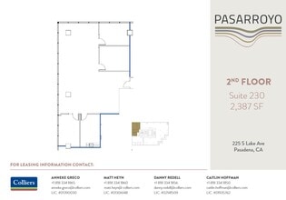 225 S Lake Ave, Pasadena, CA for lease Floor Plan- Image 1 of 1