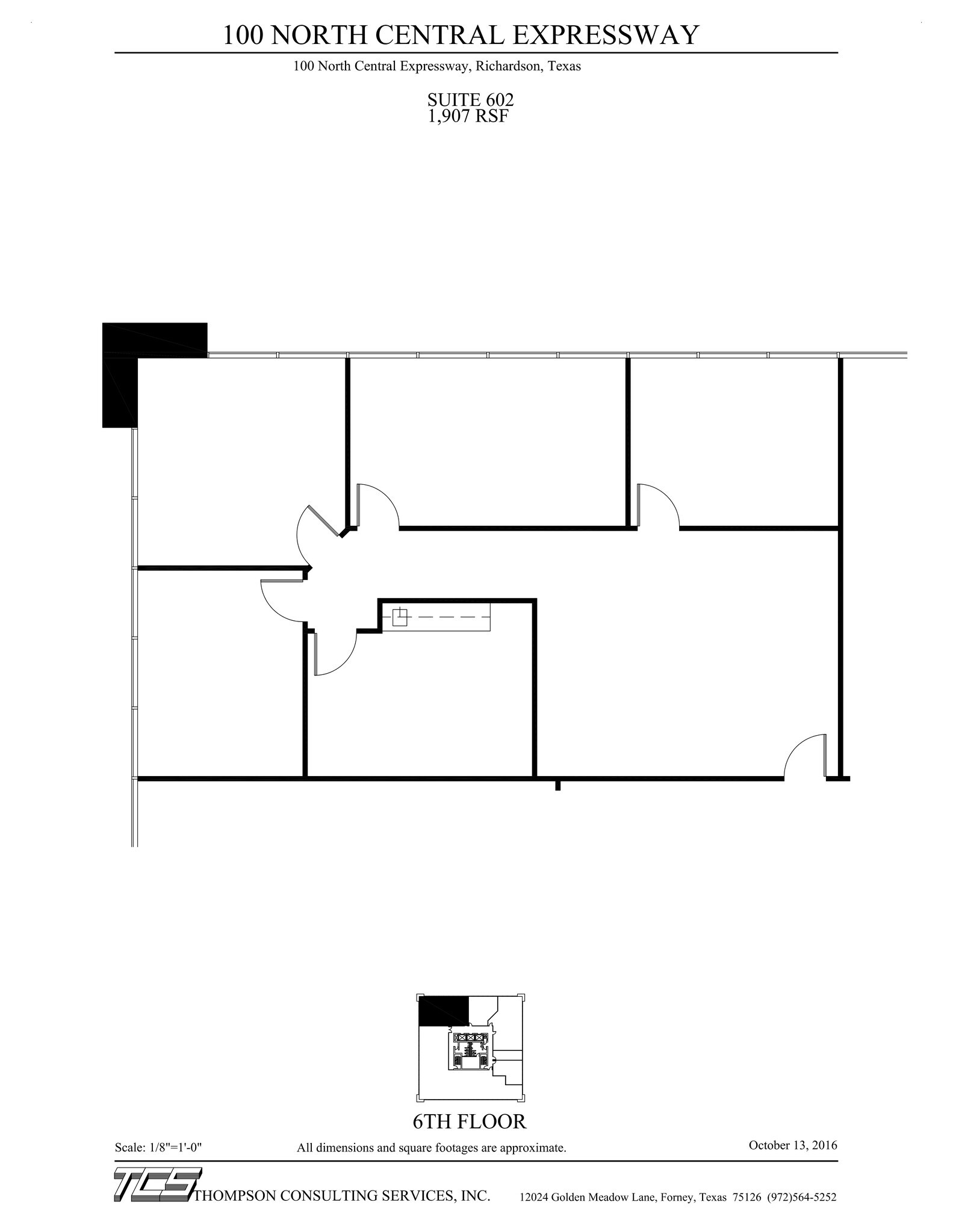 100 N Central Expy, Richardson, TX for lease Site Plan- Image 1 of 1