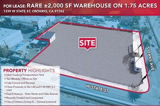 More details for 1339 W State St, Ontario, CA - Land for Lease