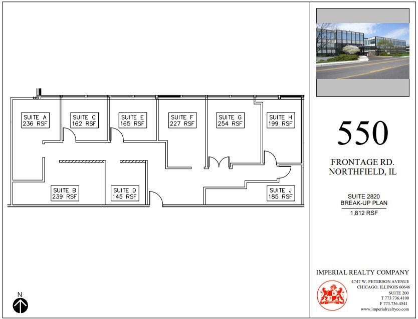 540-550 W Frontage Rd, Northfield, IL for lease Floor Plan- Image 1 of 6