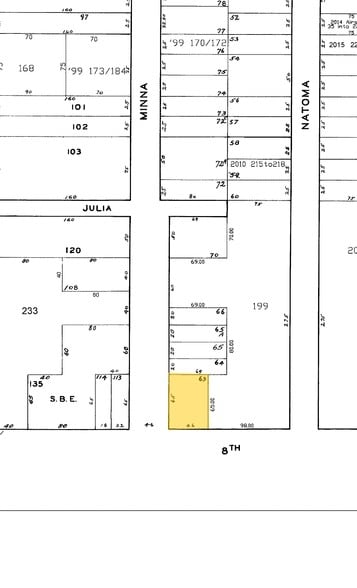 695 Minna St, San Francisco, CA for lease - Plat Map - Image 2 of 4
