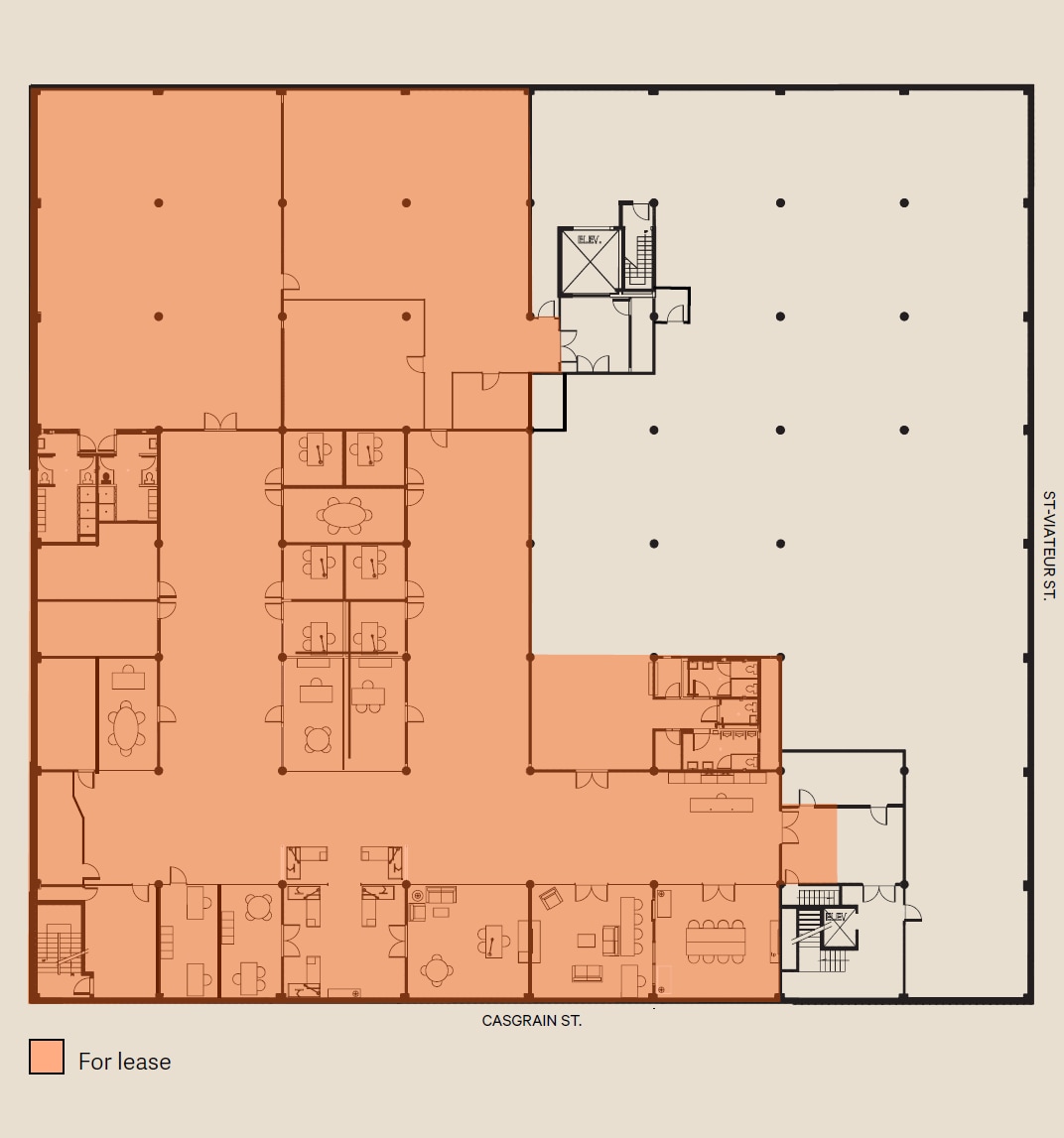 5555-5575 Av Casgrain, Montréal, QC for lease Floor Plan- Image 1 of 1