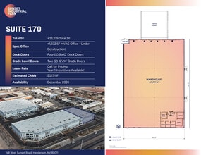 748 W Sunset Rd, Henderson, NV for lease Floor Plan- Image 1 of 3