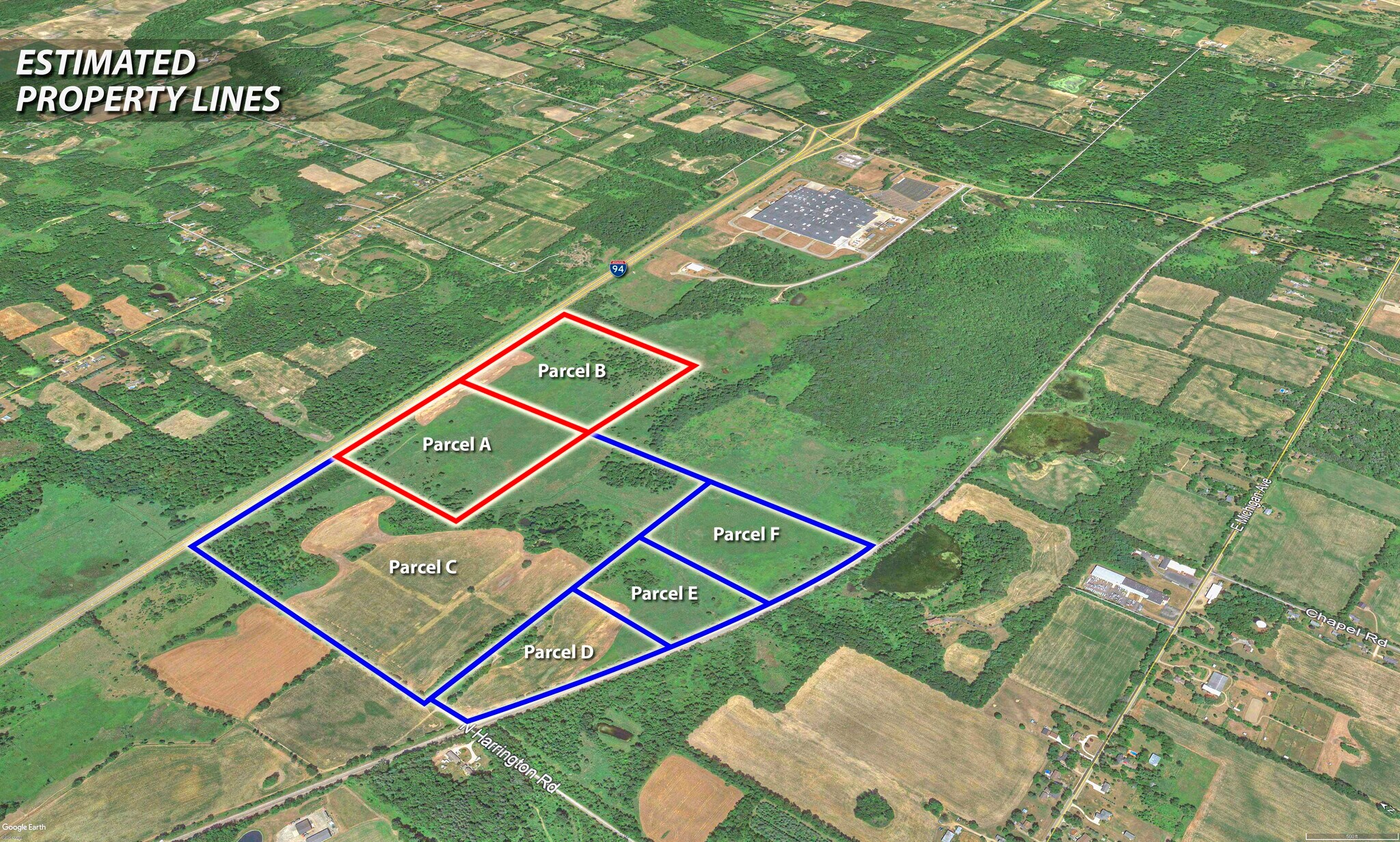 2001 N Harrington Rd, Parma, MI for sale Aerial- Image 1 of 14