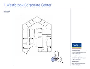 1 Westbrook Corporate Ctr, Westchester, IL for lease Floor Plan- Image 1 of 1