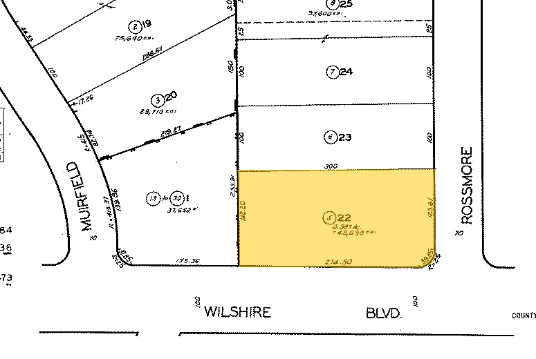 4525 Wilshire Blvd, Los Angeles, CA for lease - Plat Map - Image 2 of 9