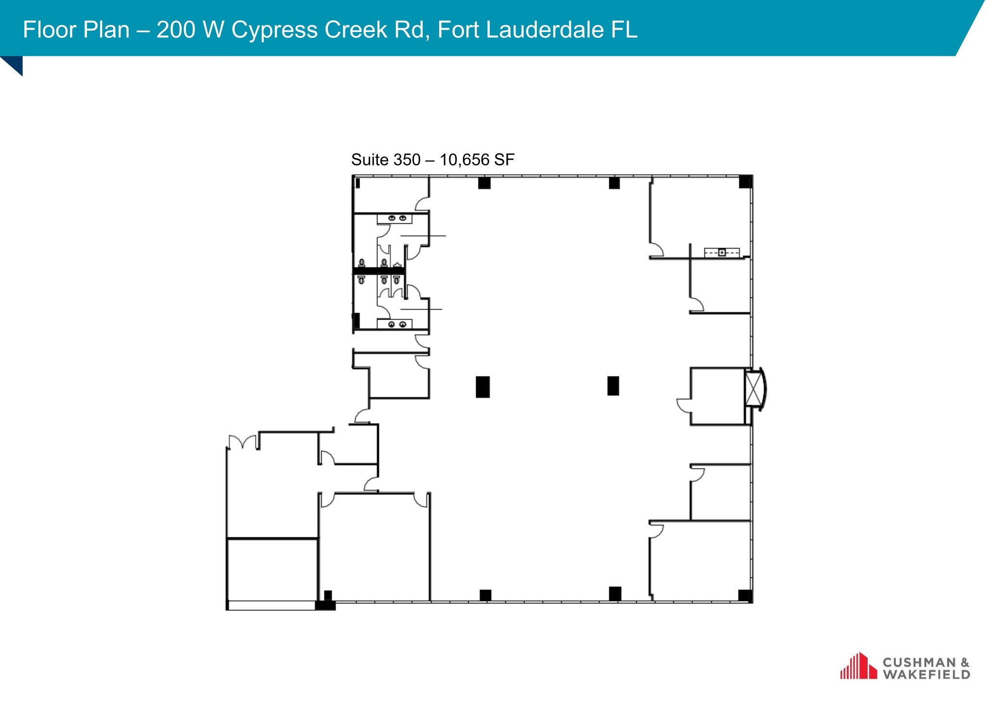 200 W Cypress Creek Rd, Fort Lauderdale, FL for lease Site Plan- Image 1 of 1