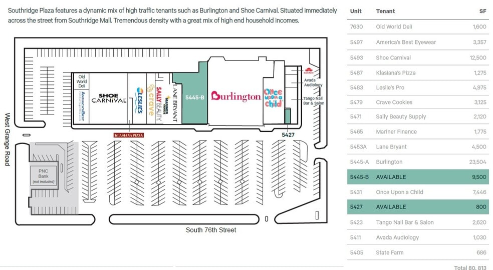 5405-5497 S 76th St, Greendale, WI for lease - Site Plan - Image 2 of 7