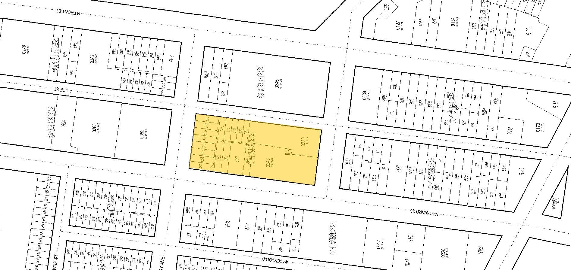 1813-1853 N Howard St, Philadelphia, PA for sale Plat Map- Image 1 of 1