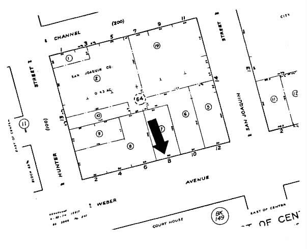 229-231 E Weber Ave, Stockton, CA for lease - Plat Map - Image 2 of 18