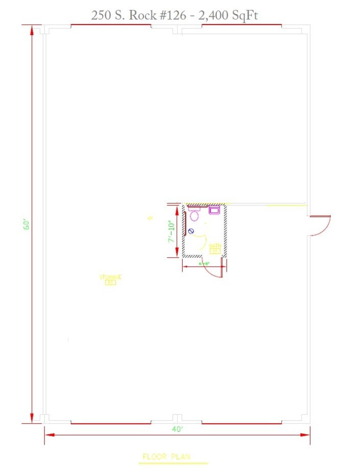 240 S Rock Blvd, Reno, NV for lease Typical Floor Plan- Image 1 of 3