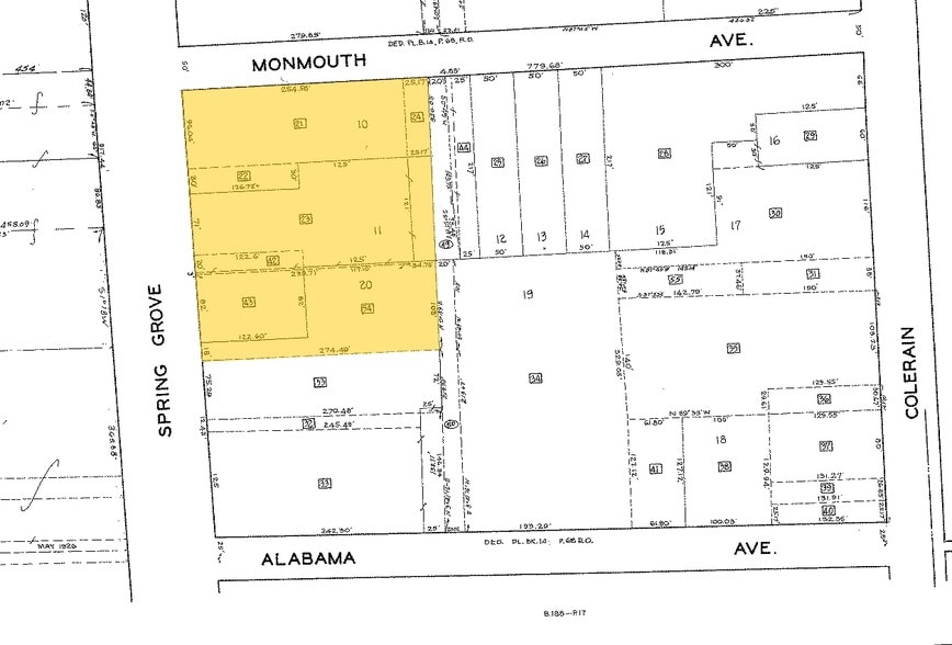 3250 Spring Grove Ave, Cincinnati, OH for sale - Plat Map - Image 3 of 4