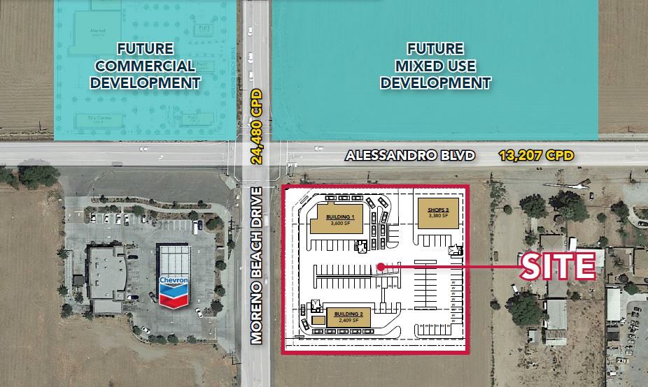 SEC Moreno Beach & Alessandro Blvd, Moreno Valley, CA for lease - Building Photo - Image 1 of 2