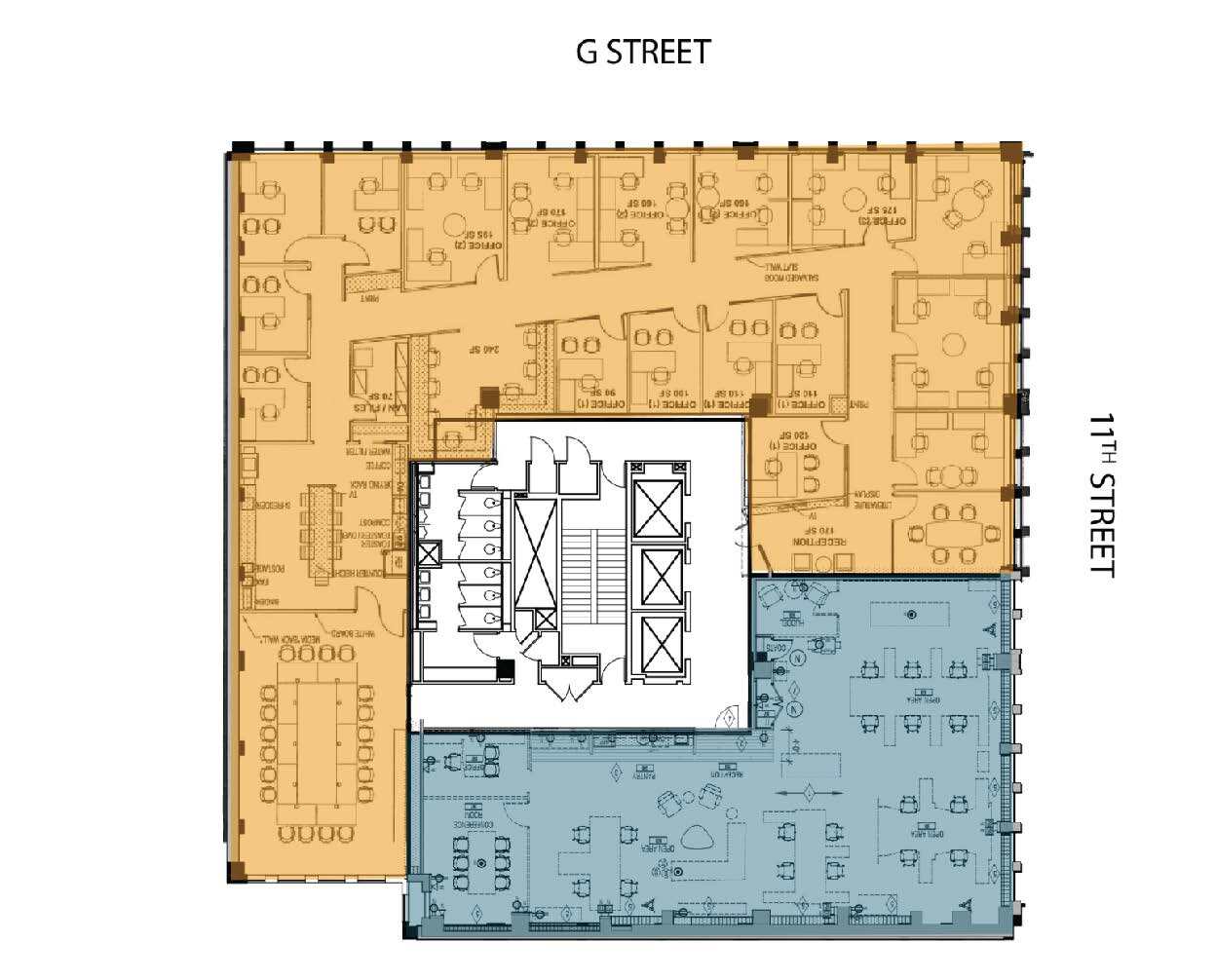 1100 G St NW, Washington, DC for lease Floor Plan- Image 1 of 1