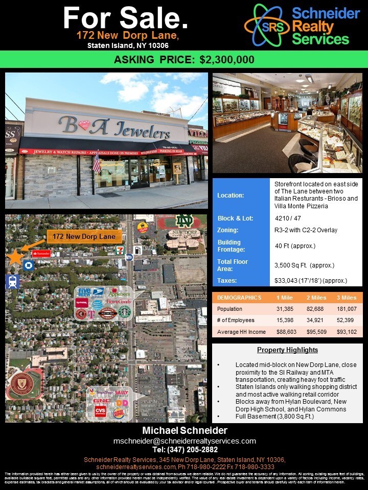 172 New Dorp Ln Staten Island Ny 10306 Retail E For Lease 172 New Dorp Ln Staten Island Ny