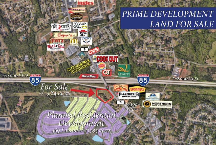 Boiling Springs Hwy & I-85, Boiling Springs, SC for sale - Building Photo - Image 1 of 1