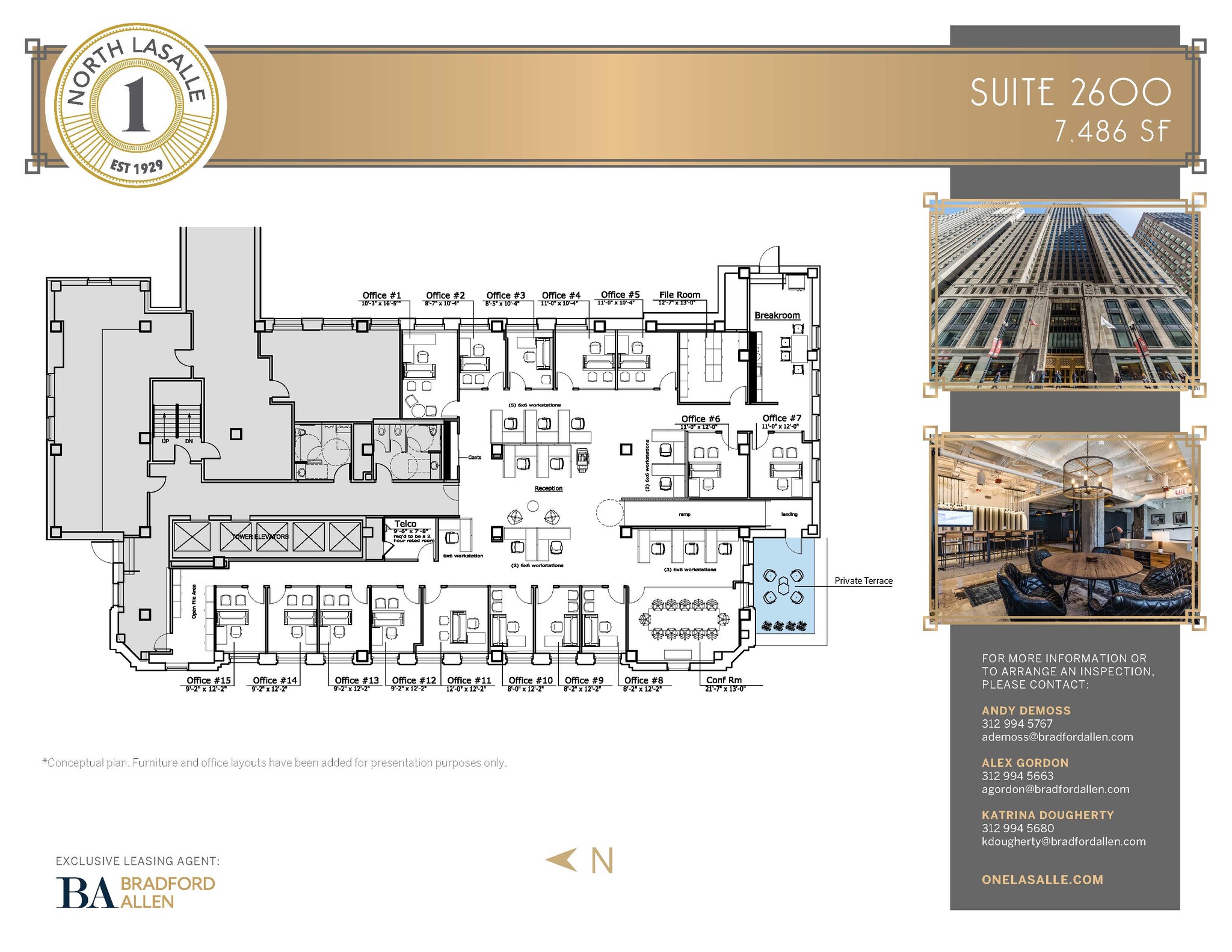 1 N La Salle St, Chicago, IL for lease Floor Plan- Image 1 of 2