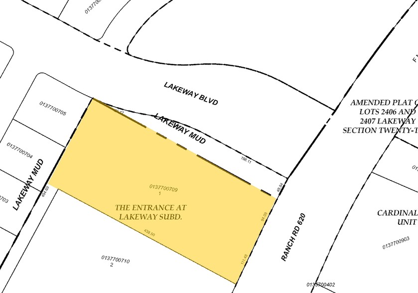 1008 Ranch Road 620 S, Lakeway, TX for lease - Plat Map - Image 2 of 18