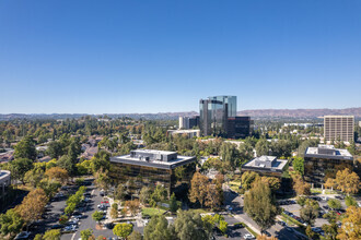 5850 Canoga Ave, Woodland Hills, CA - aerial  map view