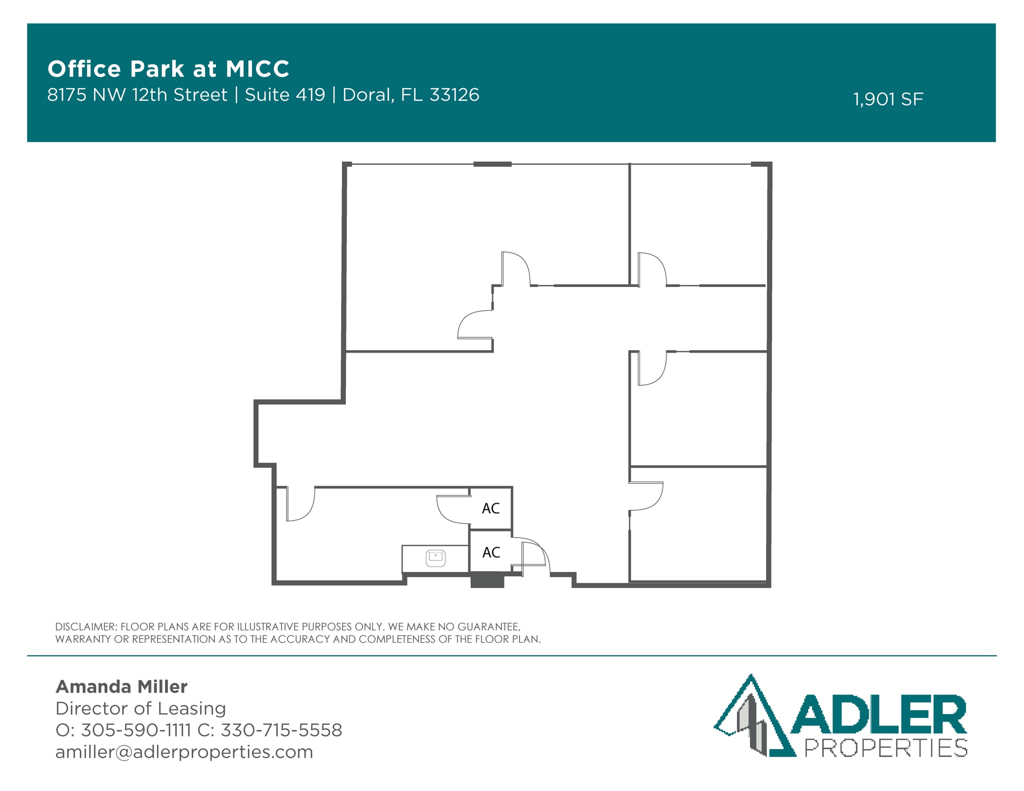 7925 NW 12th St, Doral, FL for lease Floor Plan- Image 1 of 1