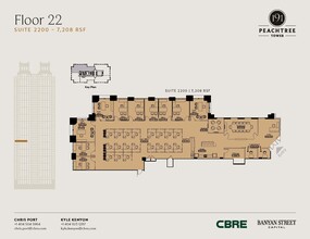 191 Peachtree St NE, Atlanta, GA for lease Floor Plan- Image 1 of 6