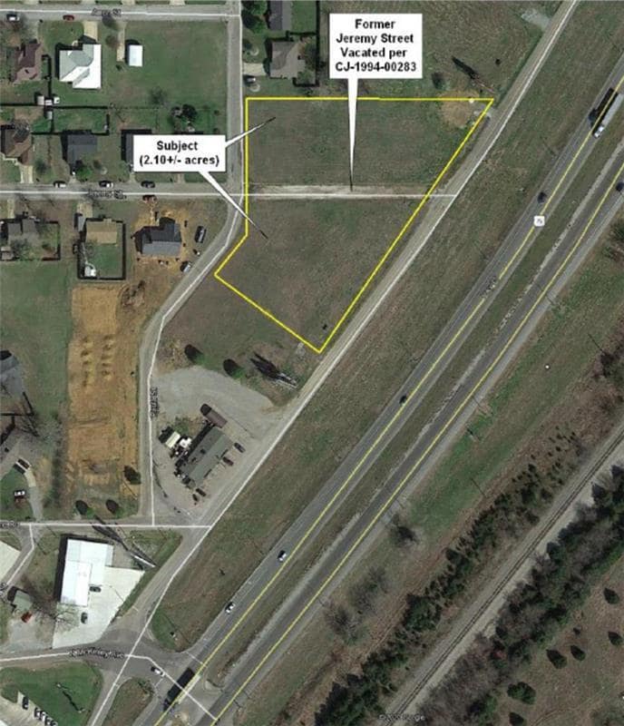 Calera Street Frontage, Calera, OK for sale Plat Map- Image 1 of 3