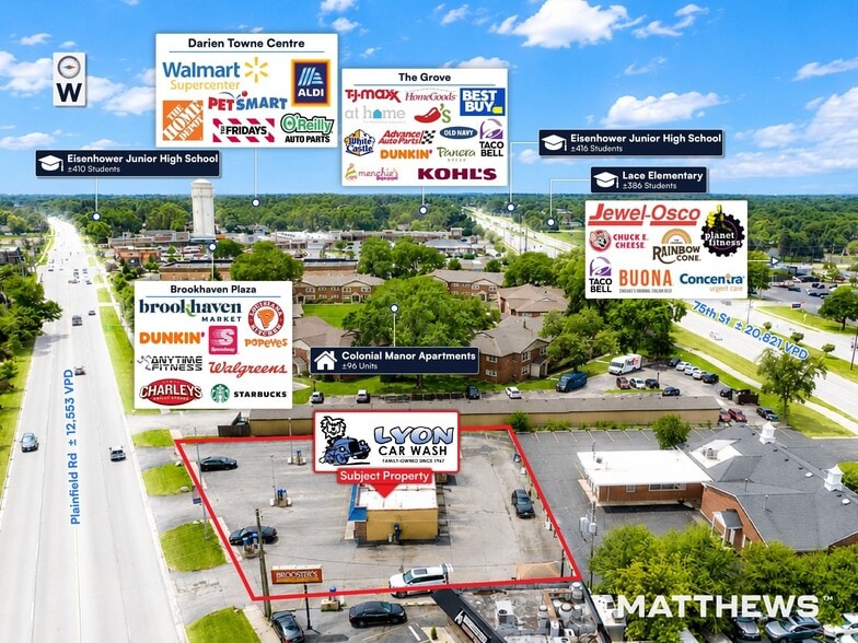 1020 Plainfield Rd, Darien, IL for sale - Aerial - Image 3 of 3