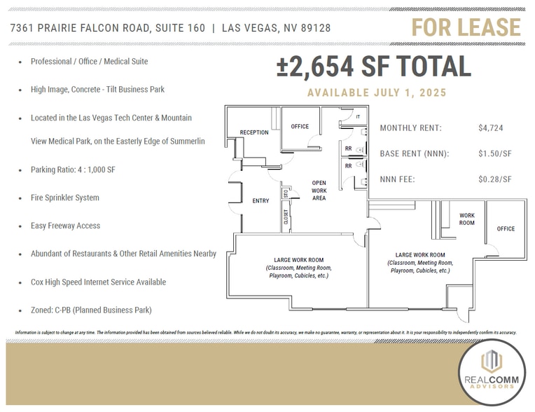 7361 Prairie Falcon Rd, Las Vegas, NV for lease - Building Photo - Image 3 of 4