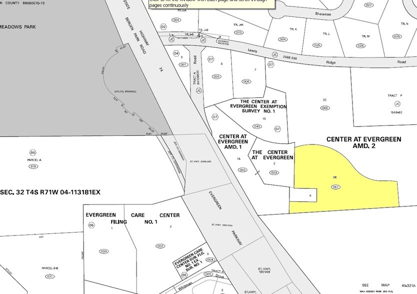 2932 Evergreen Pky, Evergreen, CO for sale - Plat Map - Image 1 of 1
