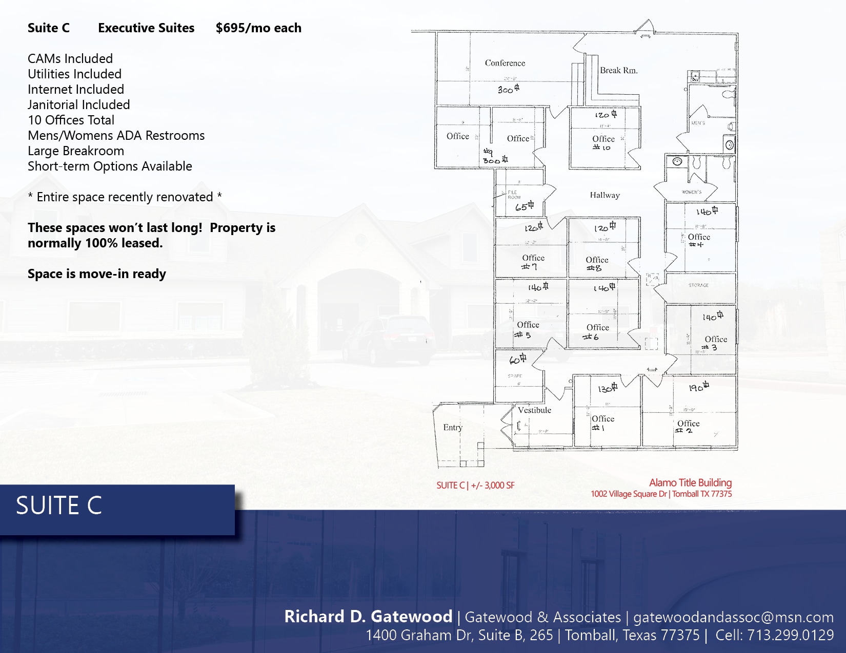 1002 Village Square Dr, Tomball, TX for lease Interior Photo- Image 1 of 4