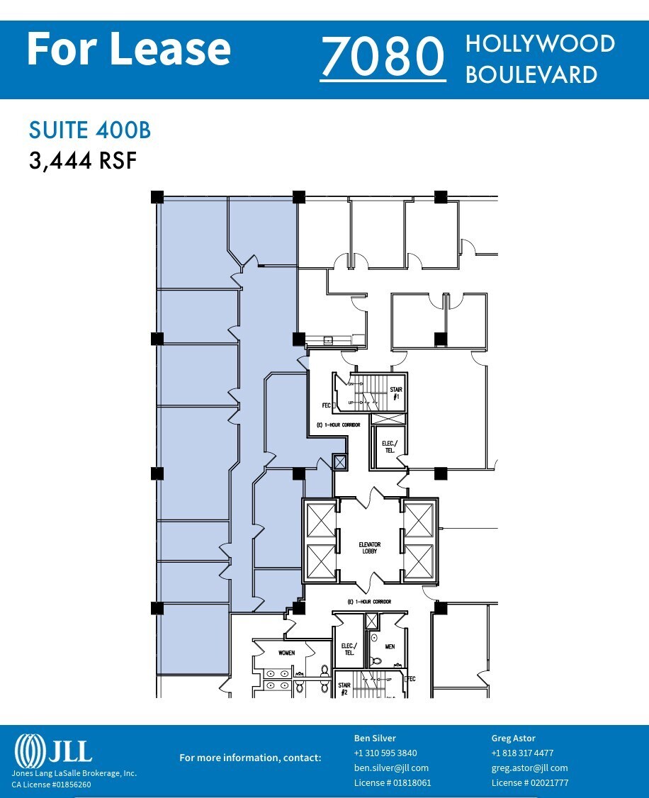 7080 Hollywood Blvd, Los Angeles, CA for lease Floor Plan- Image 1 of 1