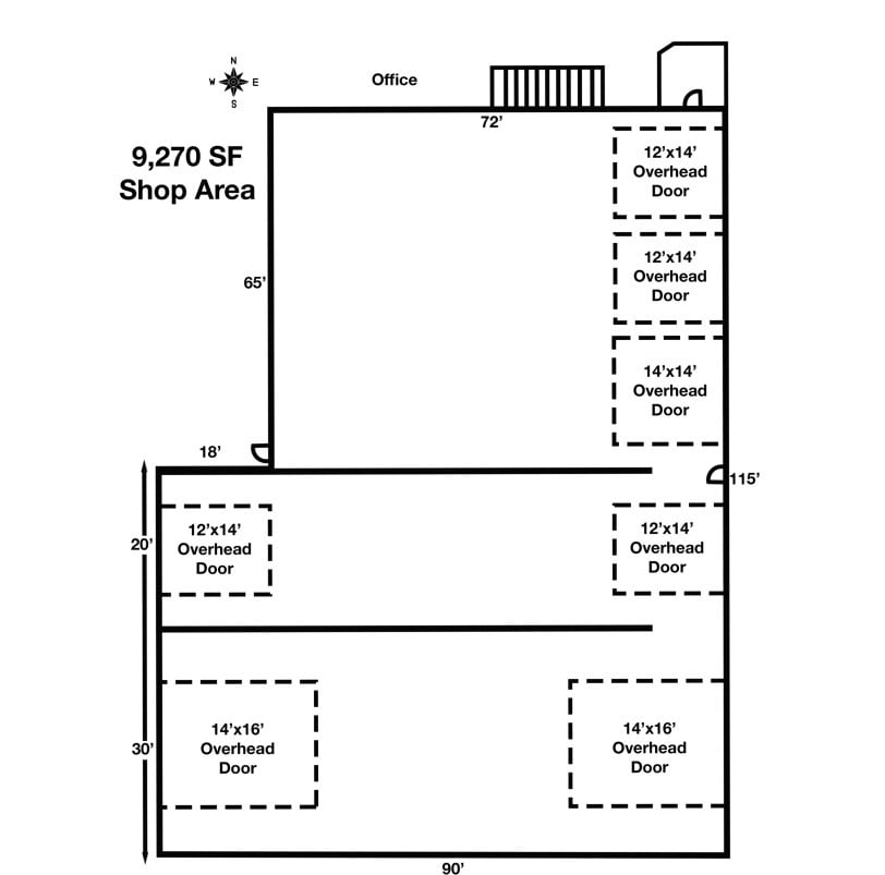 1015 N 9th Ave, Brandon, SD for lease Floor Plan- Image 1 of 1