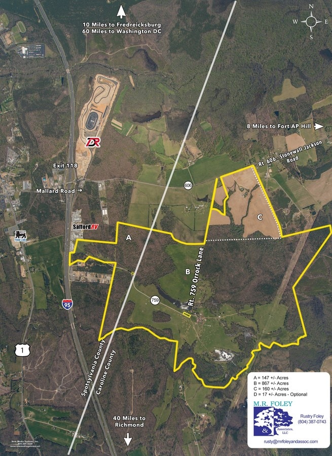 I95 & Mudd Tavern Rd, Thornburg, VA 22565