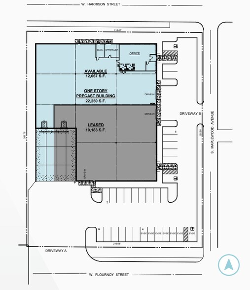 2540 W Flournoy St, Chicago, IL for lease - Floor Plan - Image 2 of 2