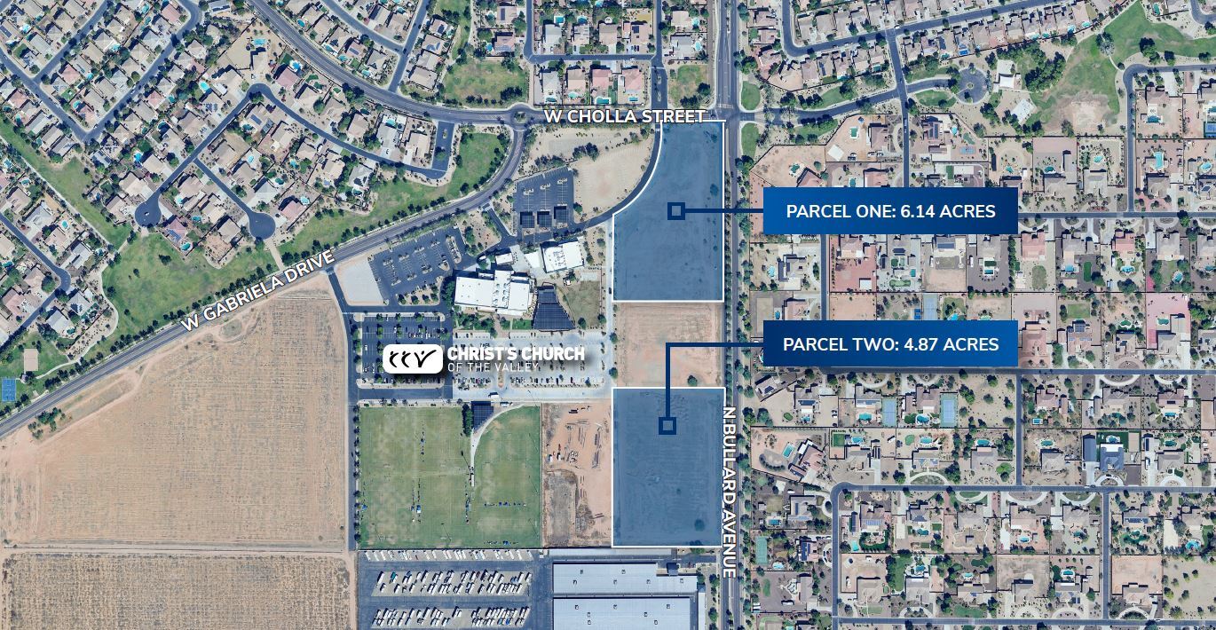 N Bullard & Peoria Ave, Surprise, AZ for sale Aerial- Image 1 of 4