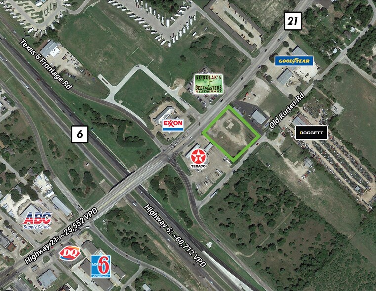 3409 E State Highway 21, Bryan, TX for lease - Aerial - Image 3 of 7