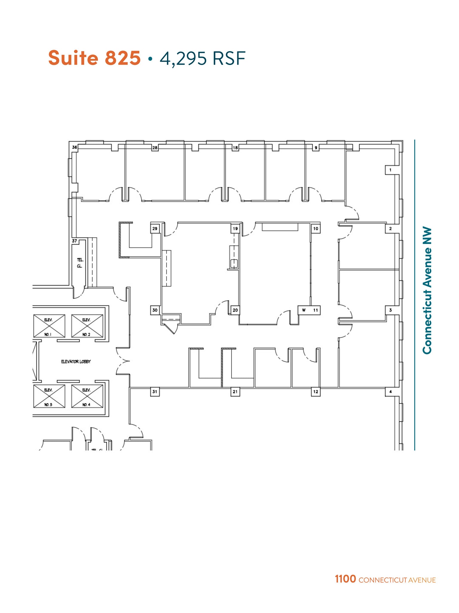 1100 Connecticut Ave NW, Washington, DC for lease Floor Plan- Image 1 of 6