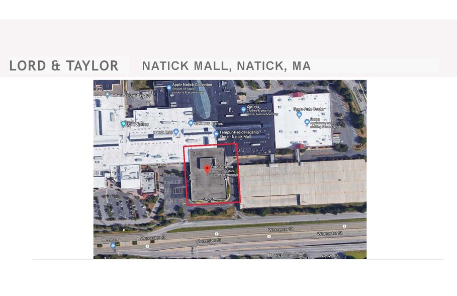 1245 Worcester St, Natick, MA for lease - Aerial - Image 1 of 3