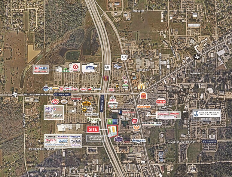 NEQ Tomball Parkway & Medical Complex Dr, Tomball, TX for sale - Aerial - Image 2 of 4