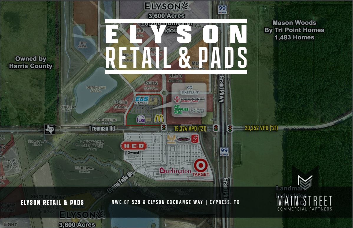 NWC of FM 529 & Elyson Exchange Way, Katy, TX for lease Building Photo- Image 1 of 4