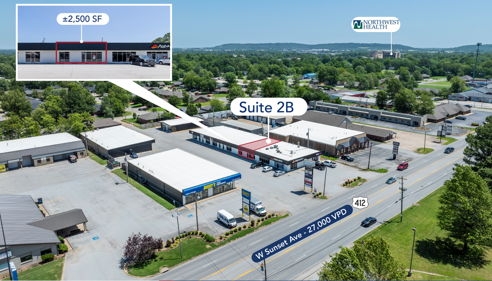 1772 W Sunset Ave, Springdale, AR for lease - Building Photo - Image 1 of 7