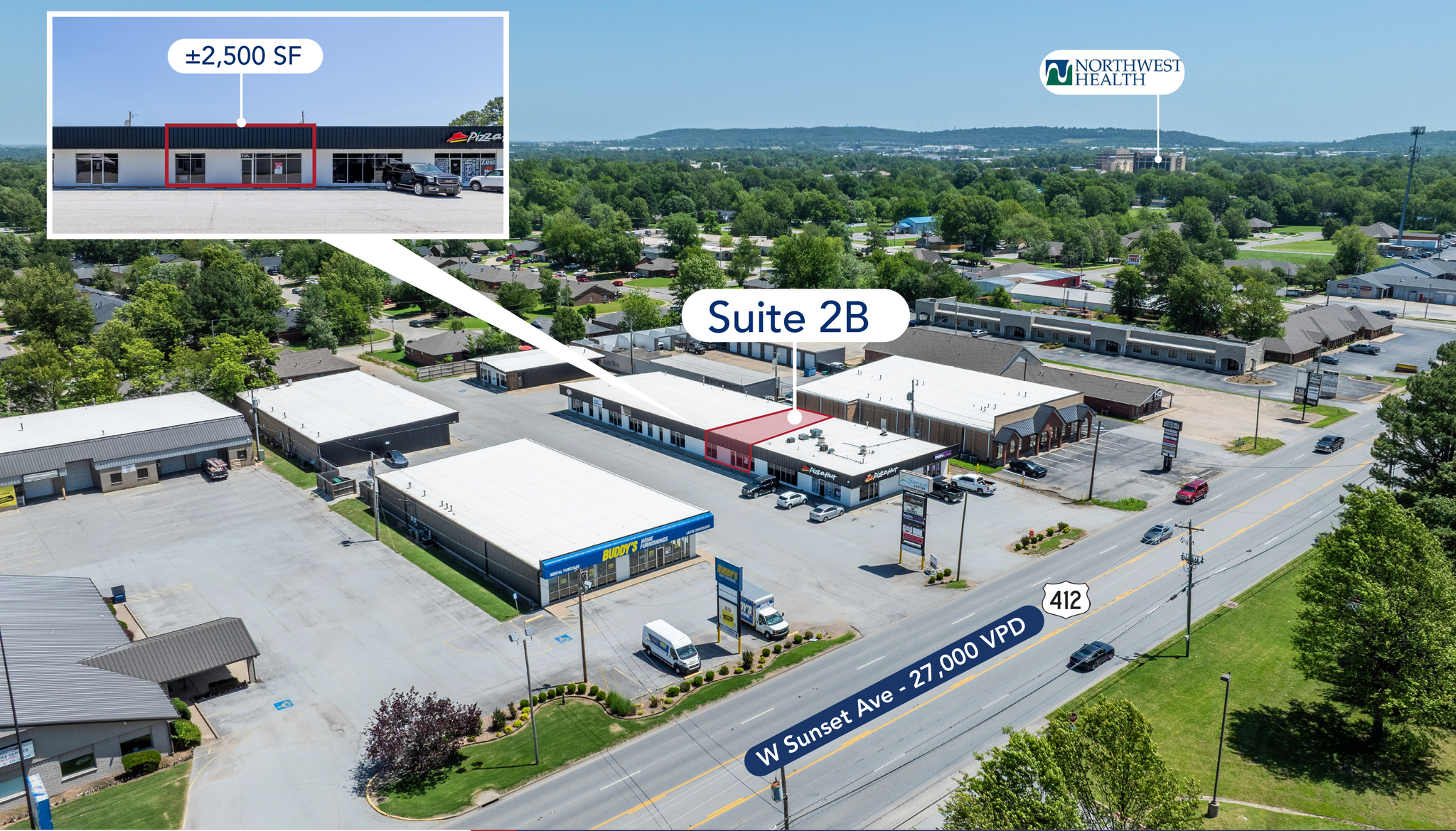 1772 W Sunset Ave, Springdale, AR for lease Building Photo- Image 1 of 8