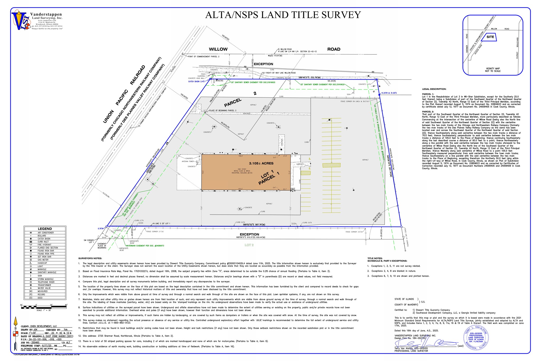 2725 Shermer Rd, Northbrook, IL for lease Site Plan- Image 1 of 1