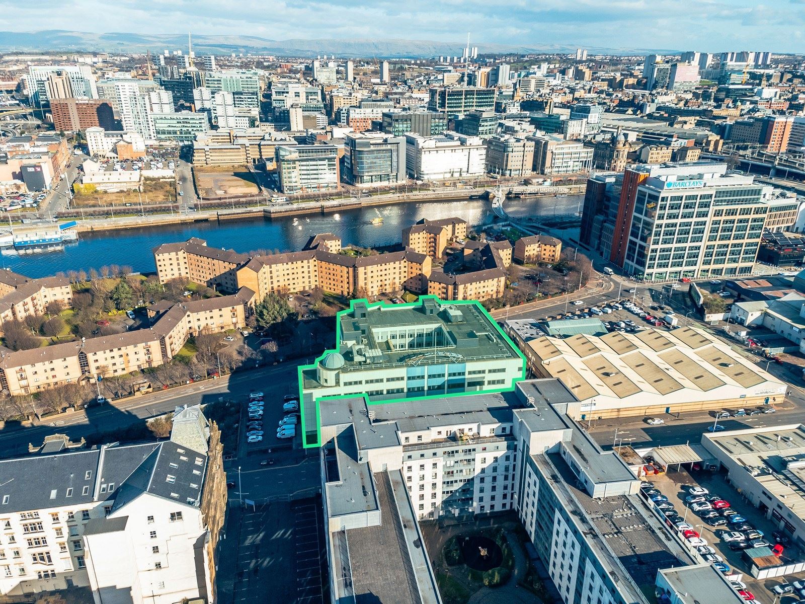 100 Morrison St, Glasgow for sale Aerial- Image 1 of 1