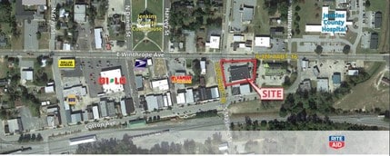 804 E Winthrope Ave, Millen, GA - AERIAL  map view